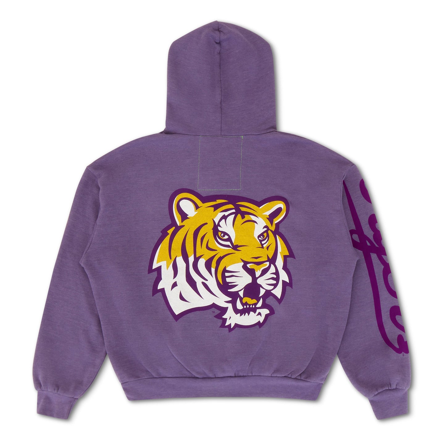 LSU TIGER RELAXED PULLOVER HOODIE - GRAPE