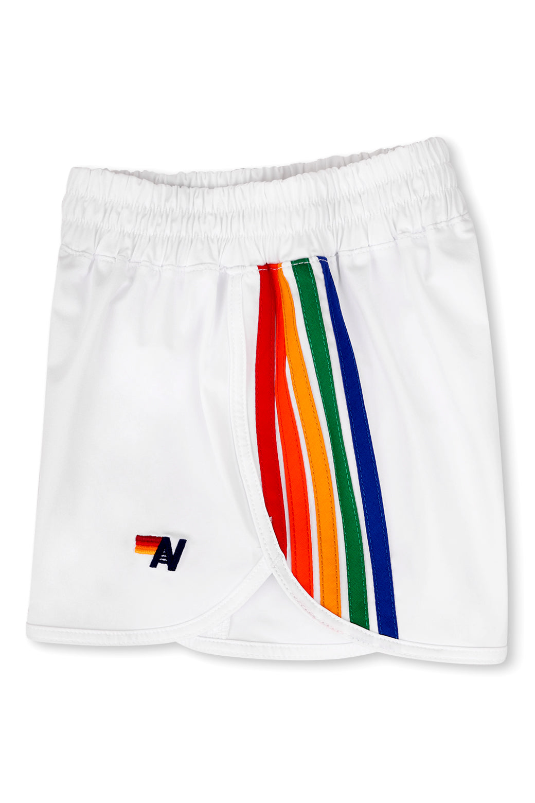5 STRIPE KIDS FLEX JOGGER SHORT - WHITE