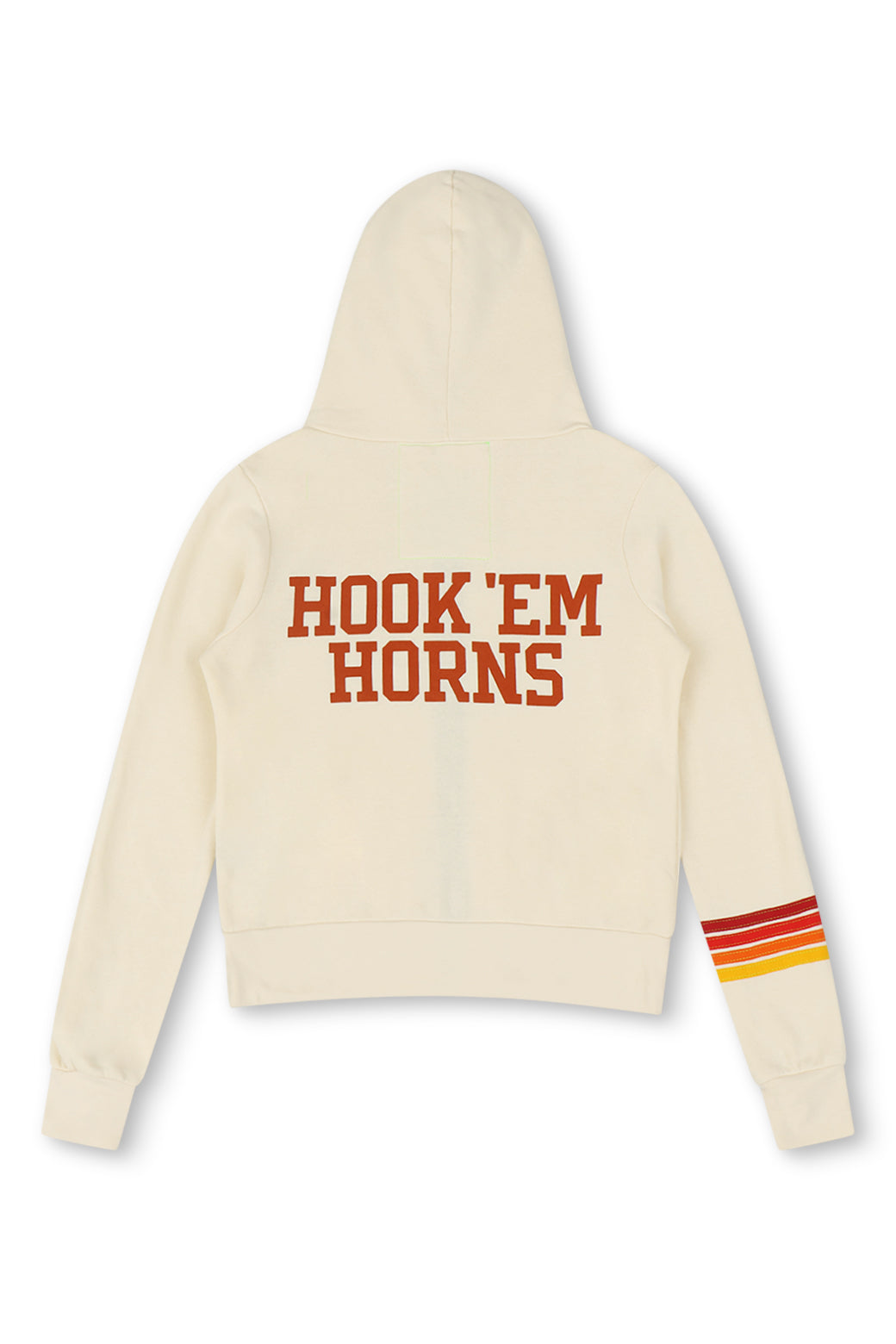 UNIVERSITY OF TEXAS HOOKEM ZIP HOODIE - VINTAGE WHITE
