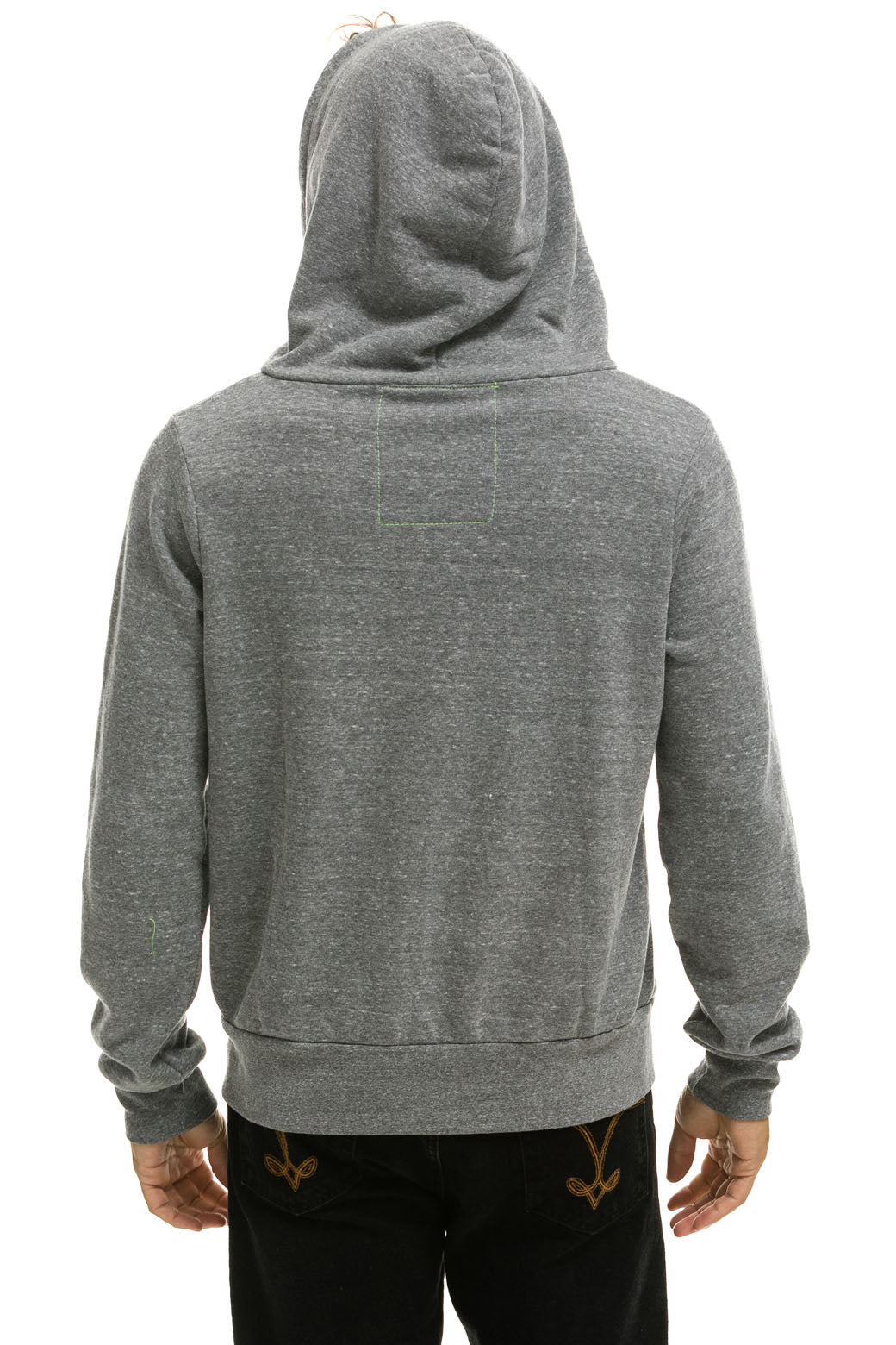 5 STRIPE HOODIE - HEATHER GREY