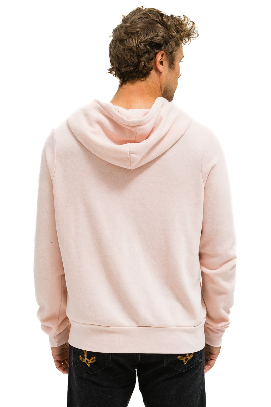 5 STRIPE HOODIE - LIGHT PINK