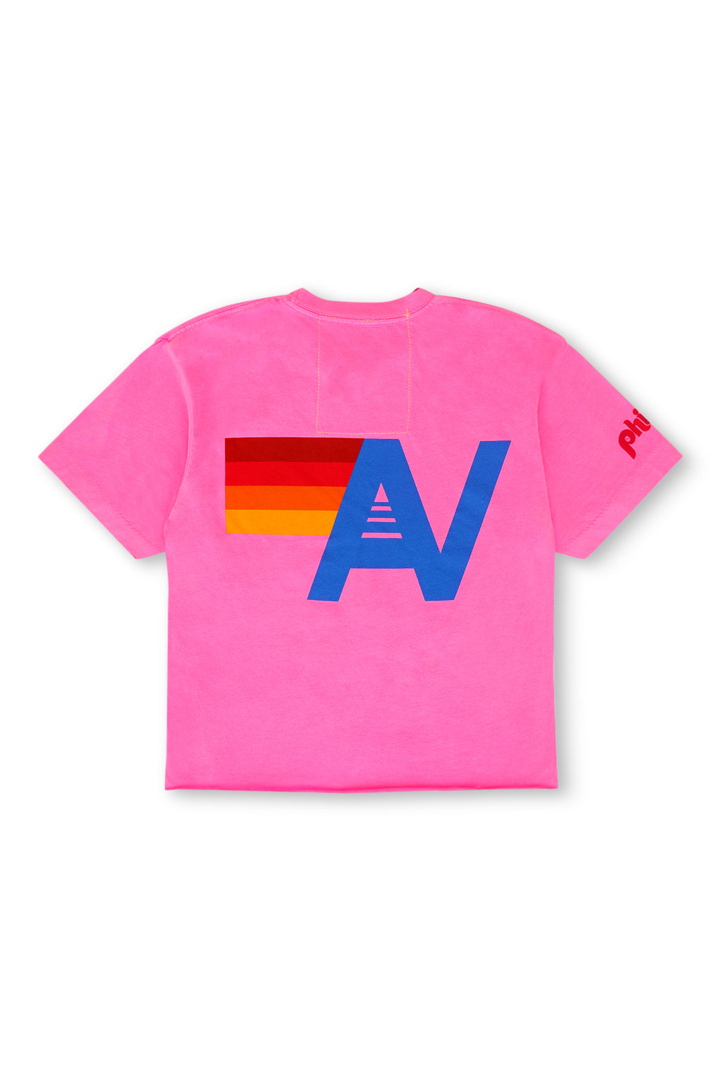 PHILLIES AVIATOR NATION BOYFRIEND TEE - NEON PINK