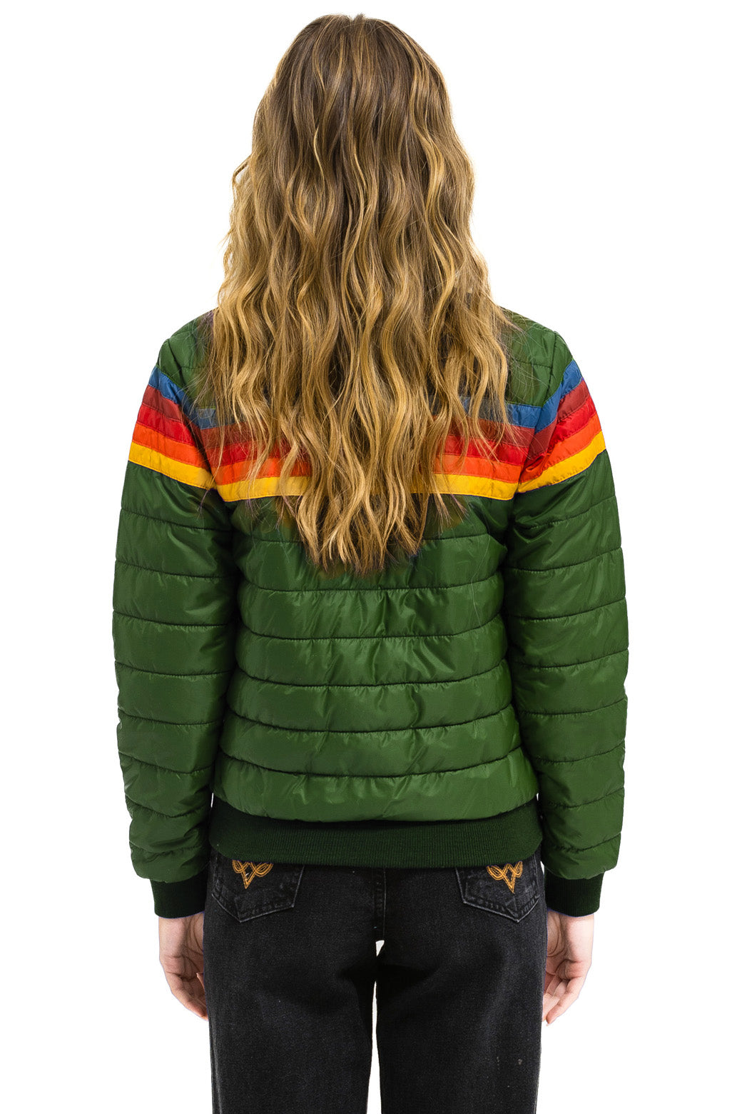5 STRIPE JACKET - GARDEN GREEN