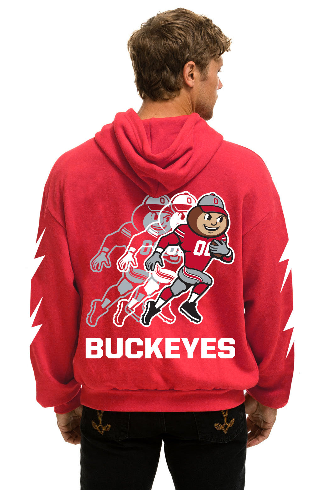 OHIO STATE CFP CHAMPIONS 2025 RELAXED PULLOVER HOODIE - RED
