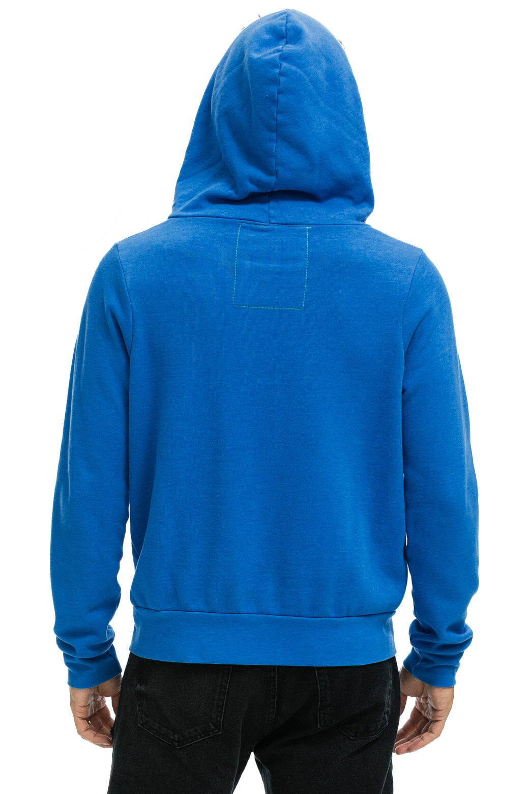 5 STRIPE HOODIE - ADVENTURE BLUE // RAINBOW WHITE