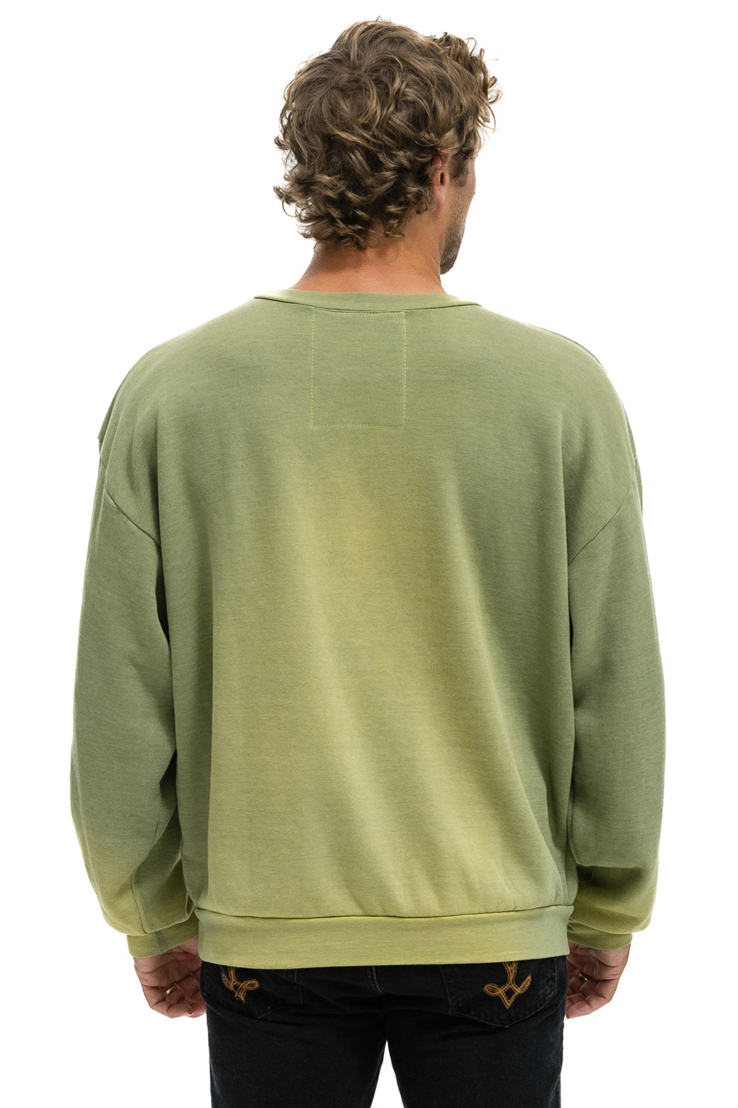ESSENTIAL RELAXED CREW SWEATSHIRT - FADED ARMY