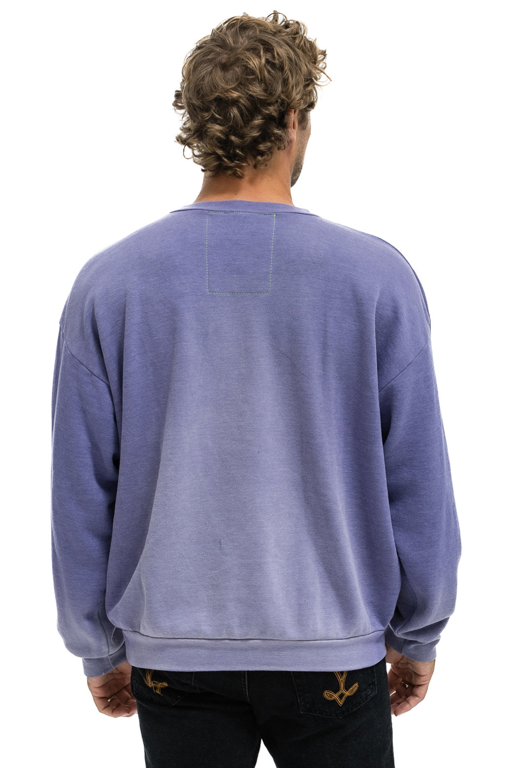 ESSENTIAL RELAXED CREW SWEATSHIRT - FADED GRAPE