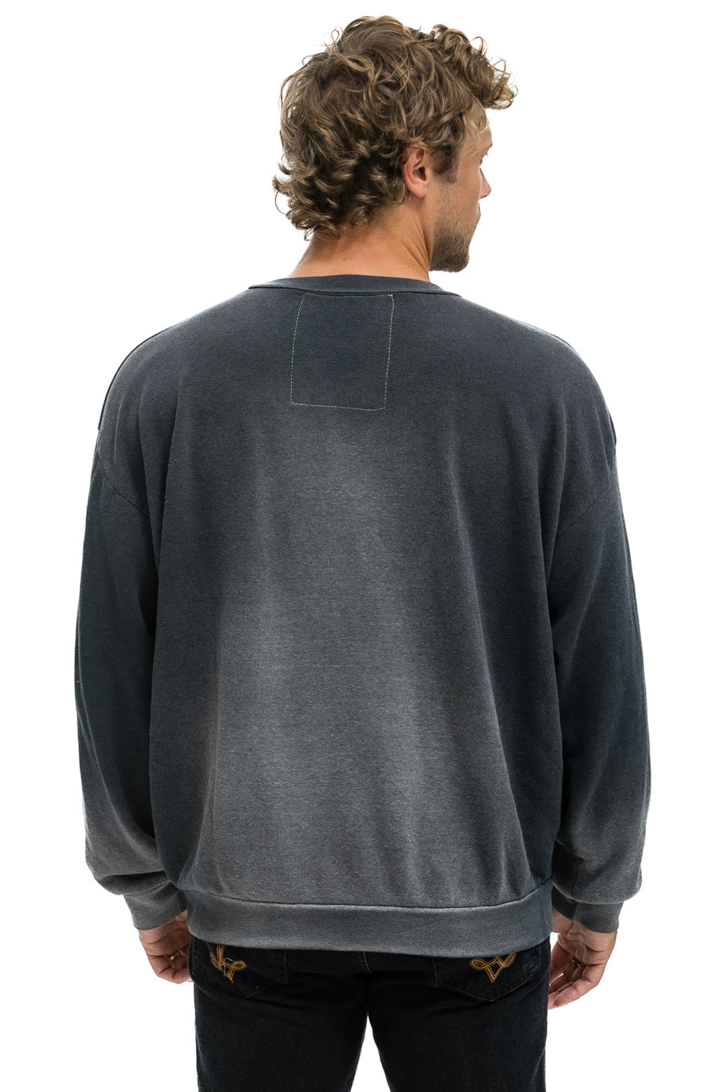 ESSENTIAL RELAXED CREW SWEATSHIRT - FADED SMOKE