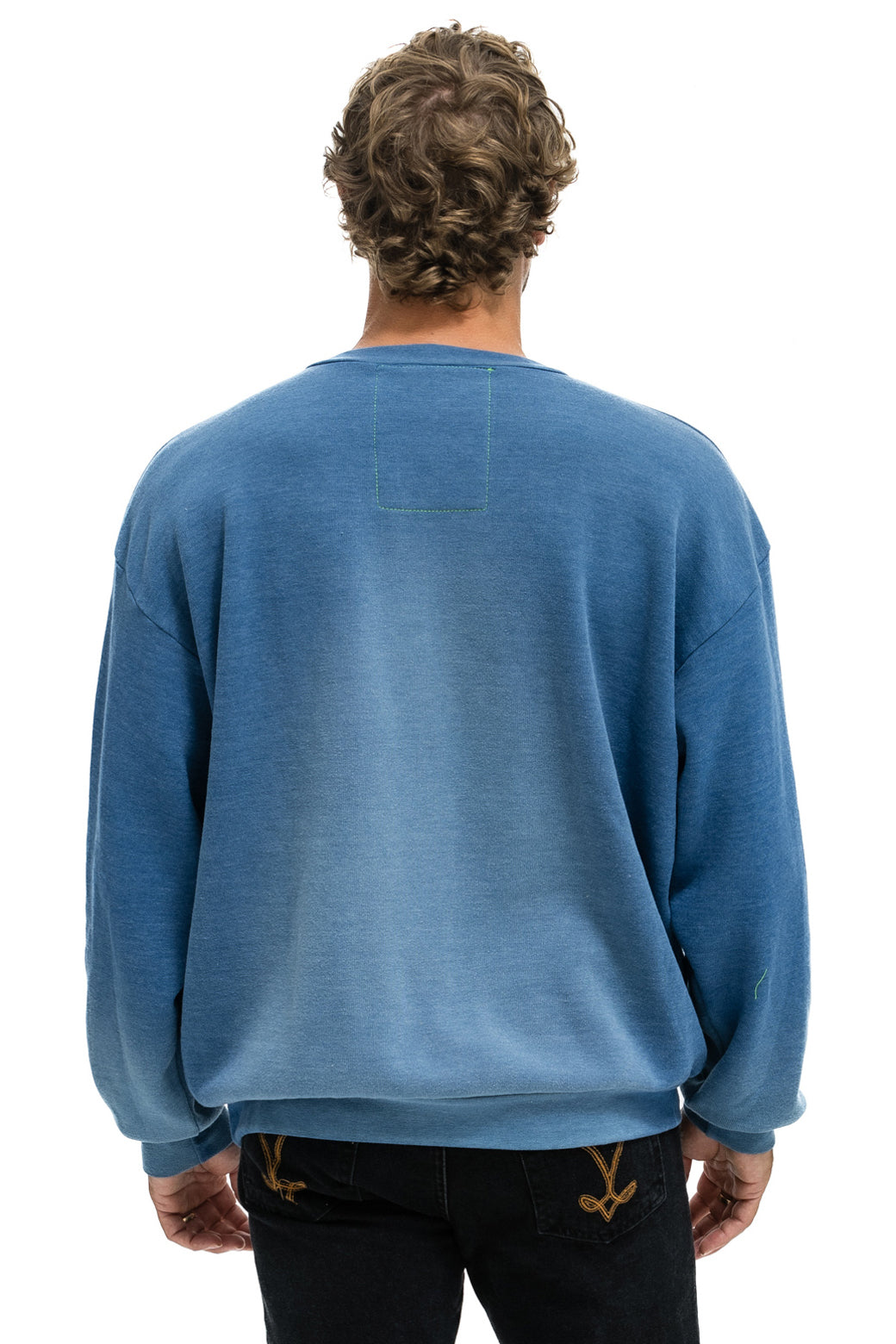 ESSENTIAL RELAXED CREW SWEATSHIRT - FADED WATER