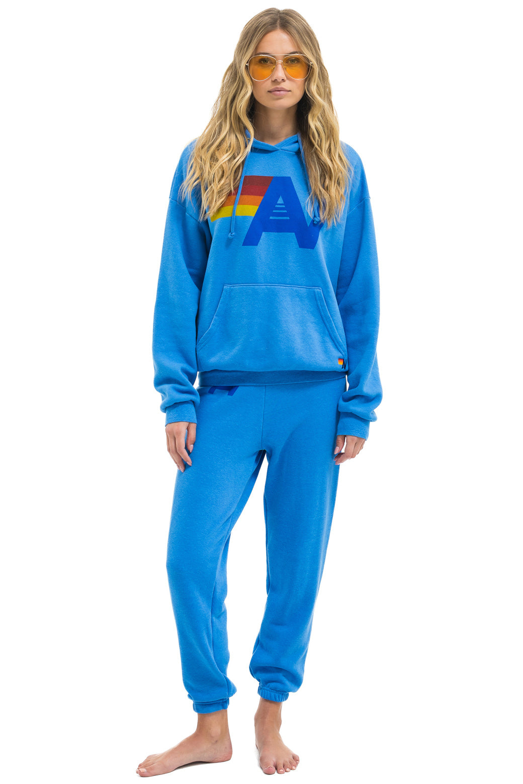 LOGO SWEATPANTS - COBALT