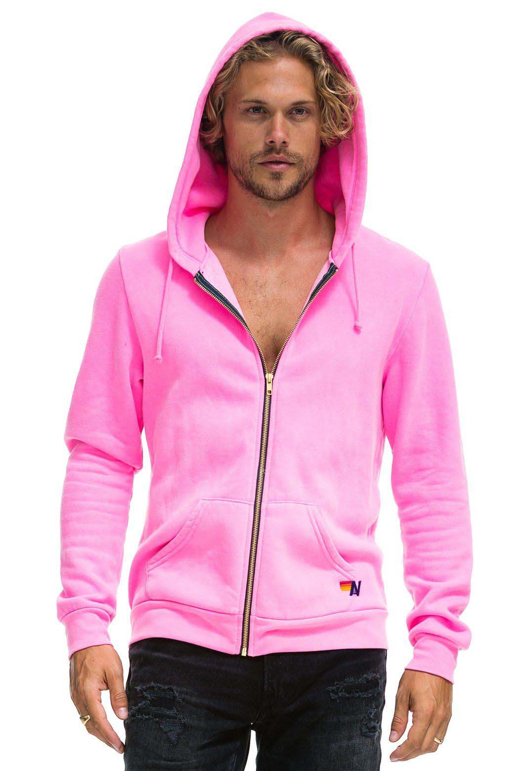 ANOTHER DAY IN PARADISE HOODIE - NEON PINK