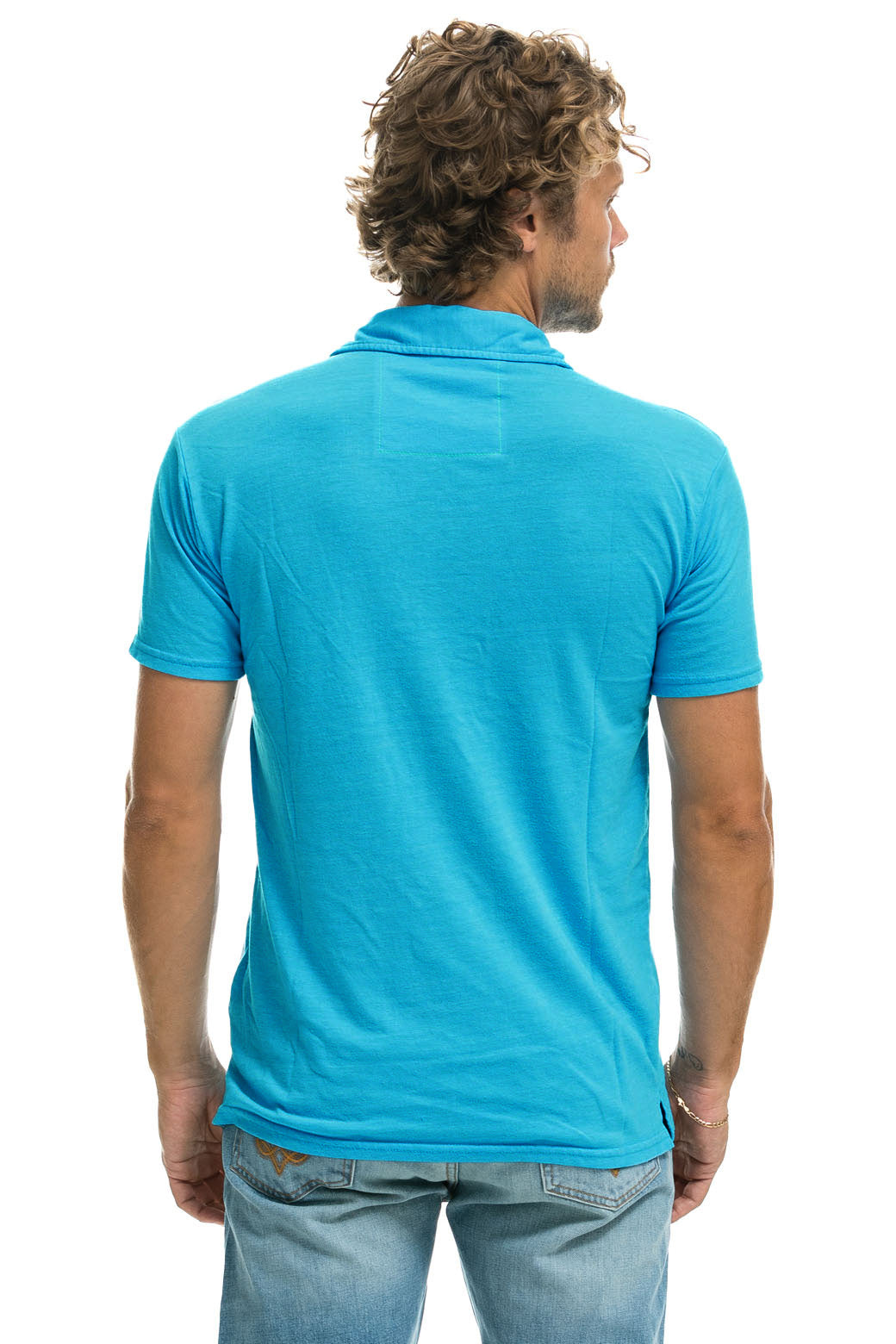 AVIATOR NATION POLO - NEON BLUE