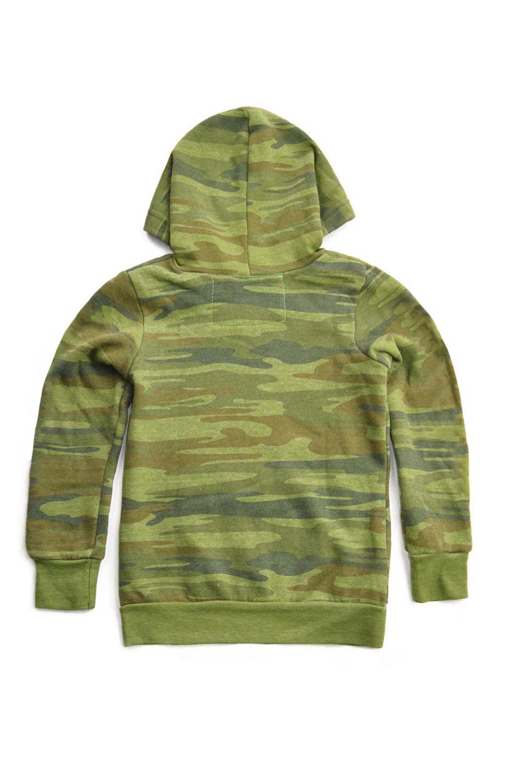 KID'S 4 STRIPE HOODIE - CAMO // NEON STRIPES