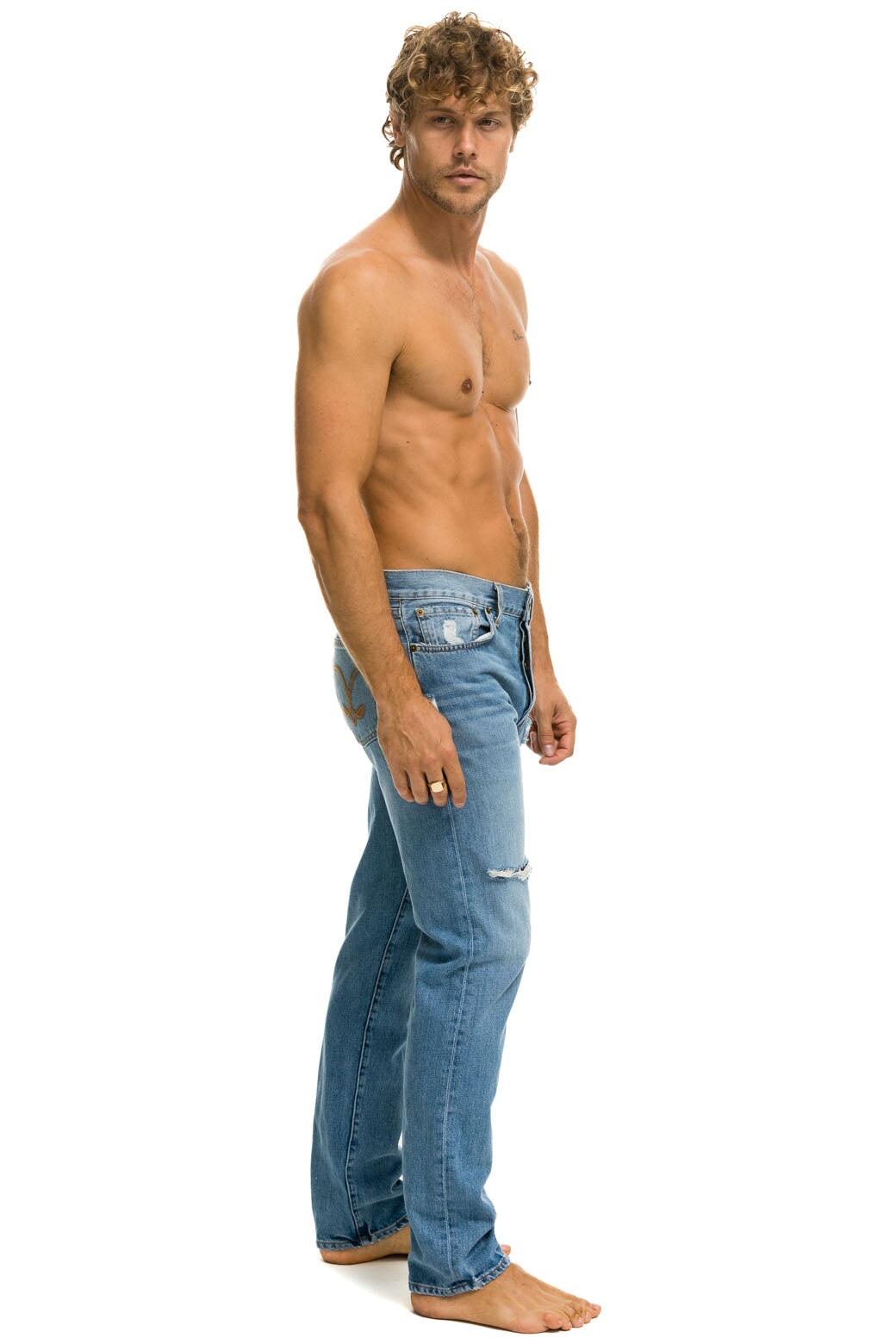 MEN'S CLASSIC STRAIGHT LEG DENIM JEAN - SUPER LIGHT