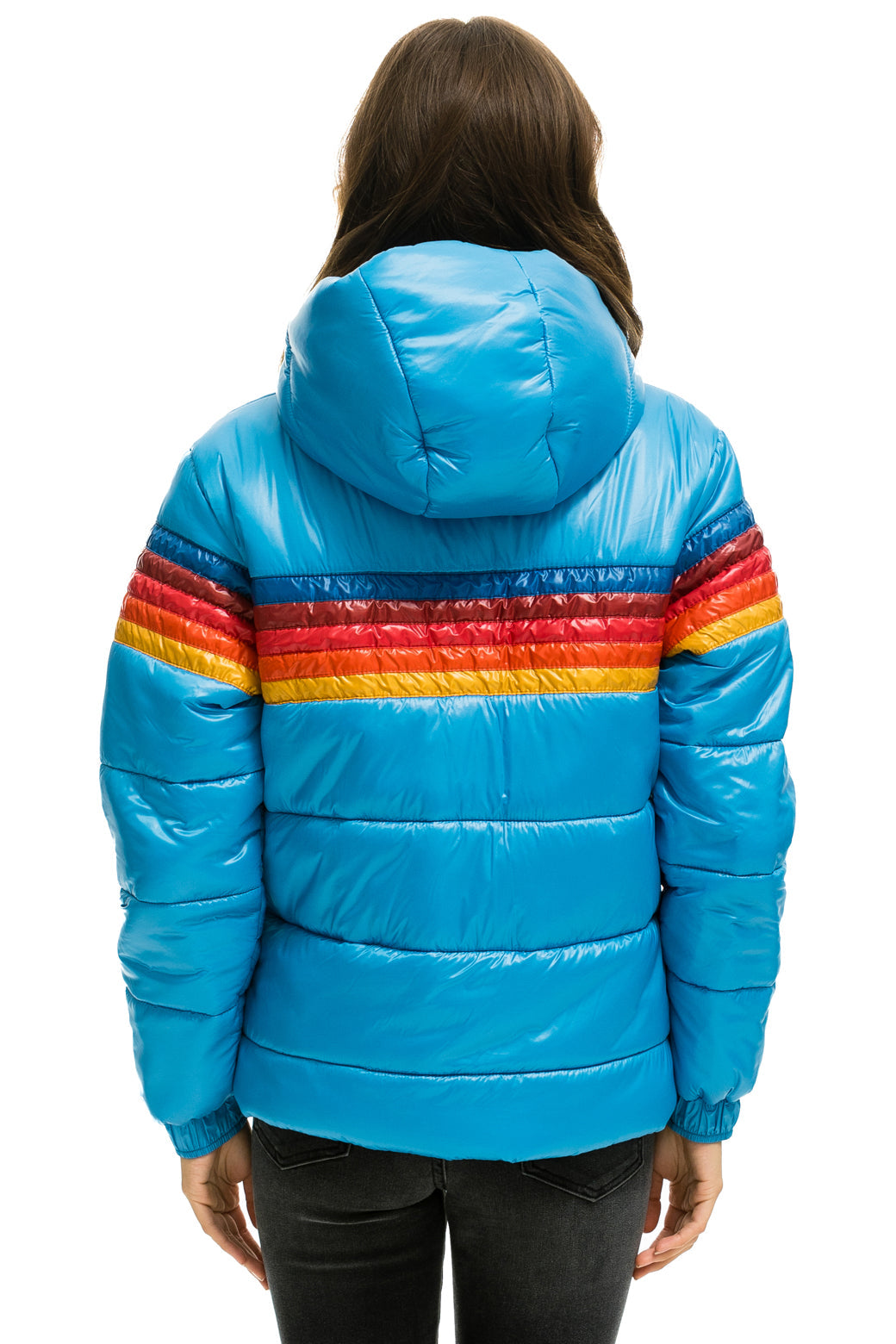 5 STRIPE TREKKER JACKET - GLOSSY OCEAN