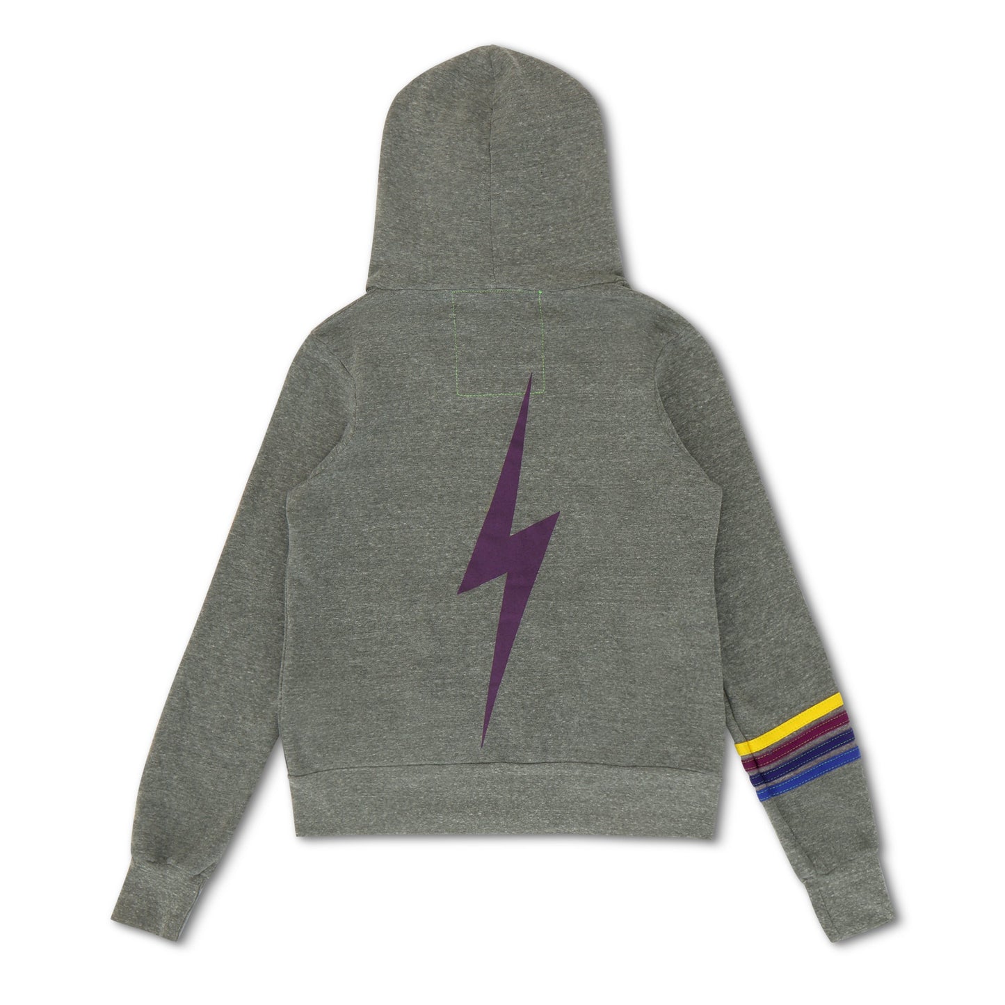 LSU BOLT ZIP HOODIE  - HEATHER GREY