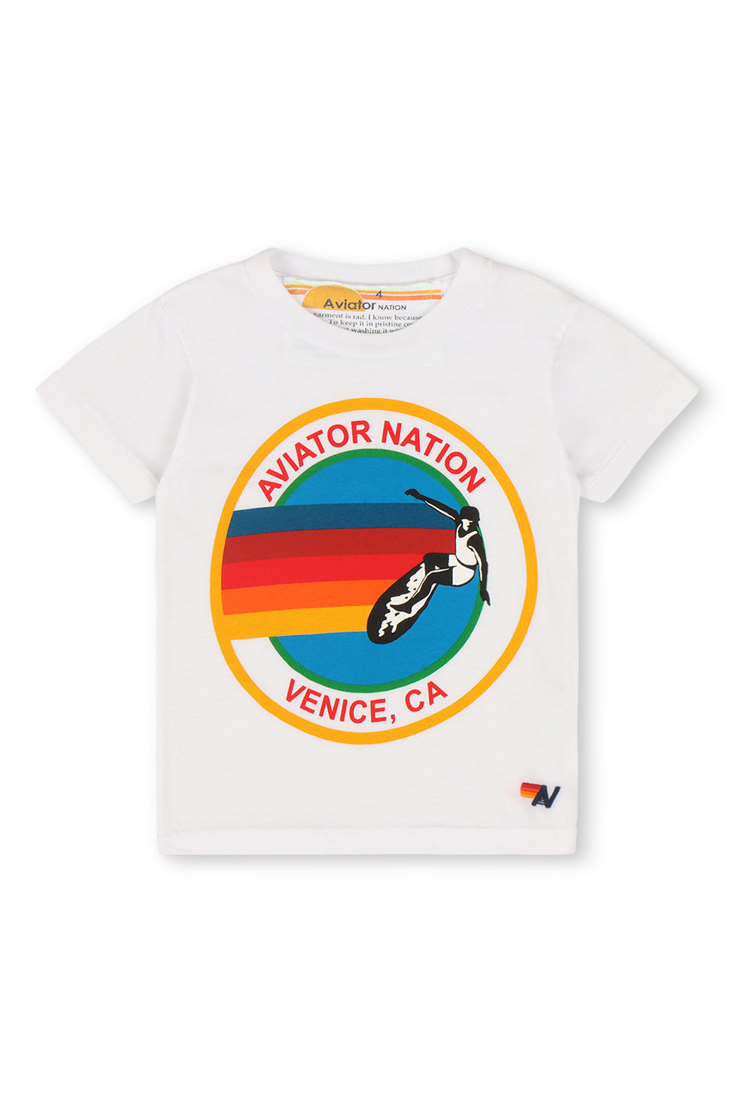 KID'S AVIATOR NATION TEE - WHITE