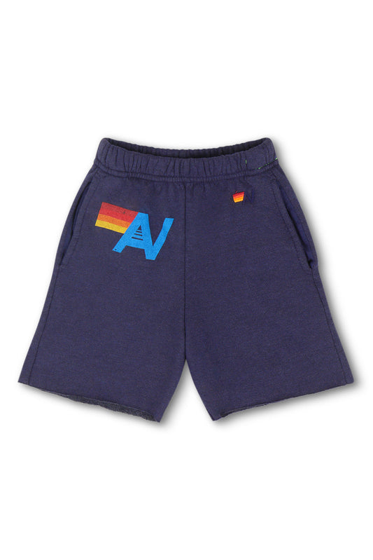LOGO KIDS SWEATSHORTS - NAVY