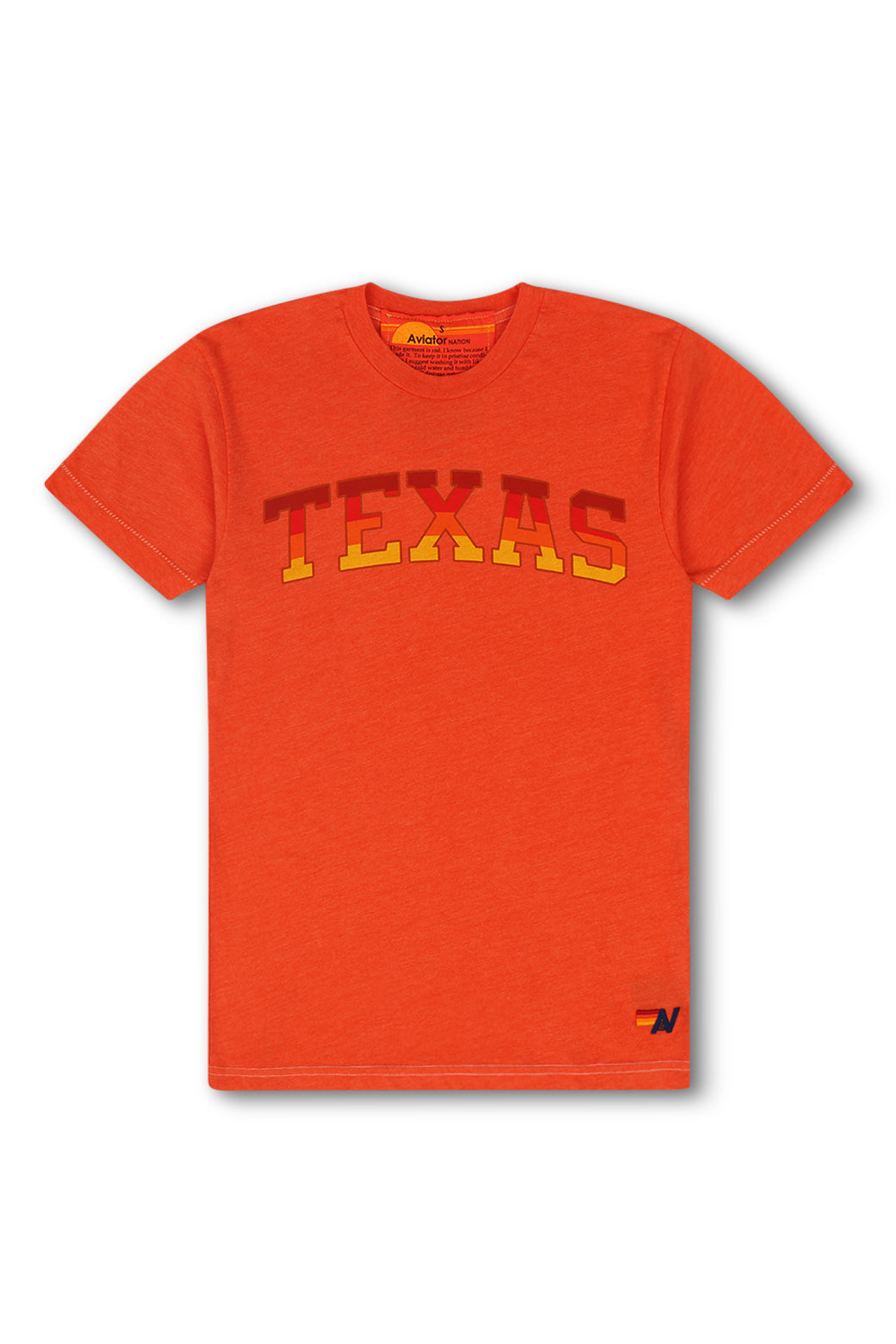UNIVERSITY OF TEXAS CREW TEE SHIRT - ORANGE