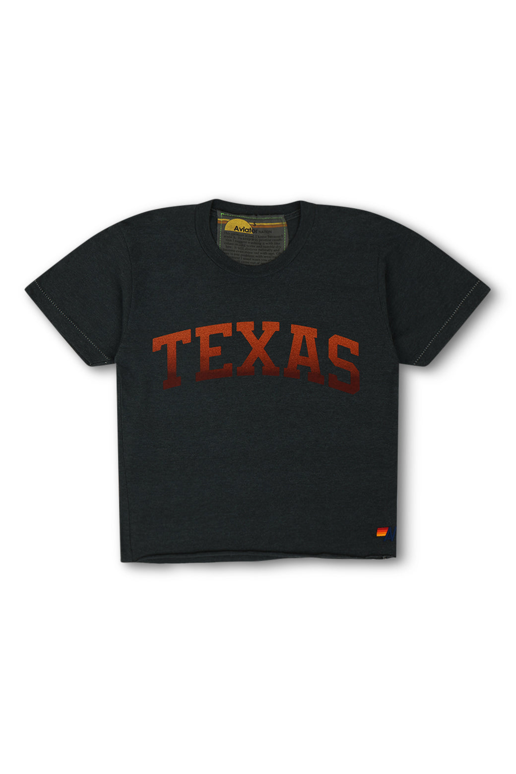 UNIVERSITY OF TEXAS BOLT BOYFRIEND TEE - CHARCOAL