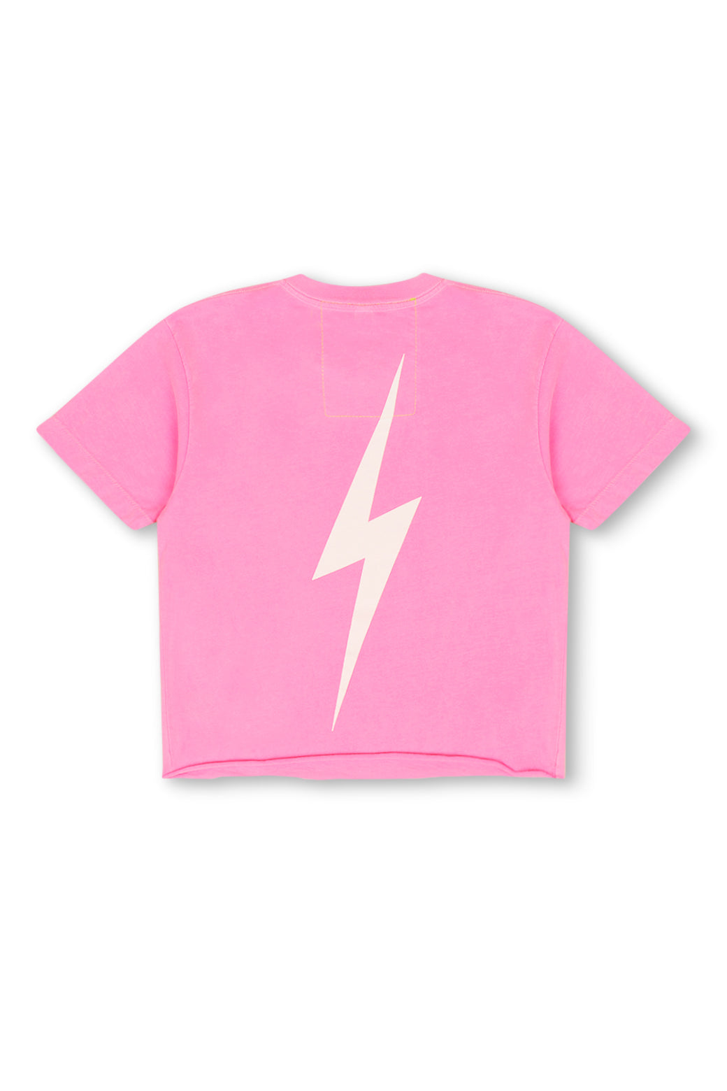UNIVERSITY OF TEXAS BOLT HOOKEM BOYFRIEND TEE - NEON PINK
