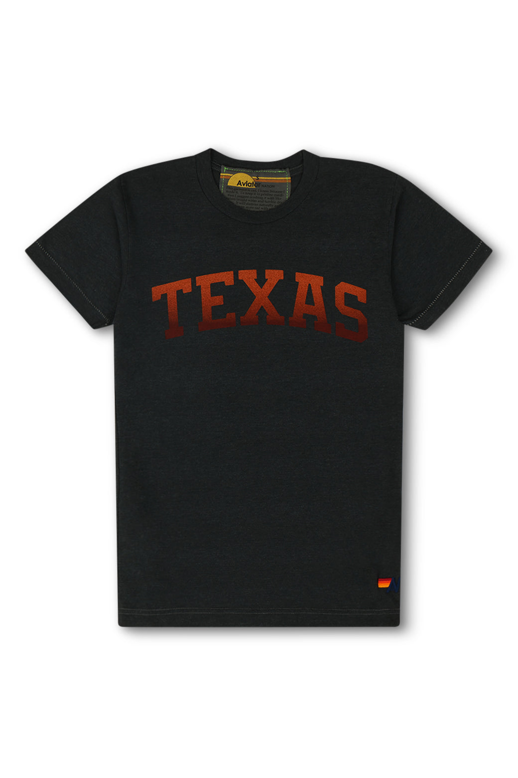 UNIVERSITY OF TEXAS BOLT CREW TEE SHIRT - CHARCOAL