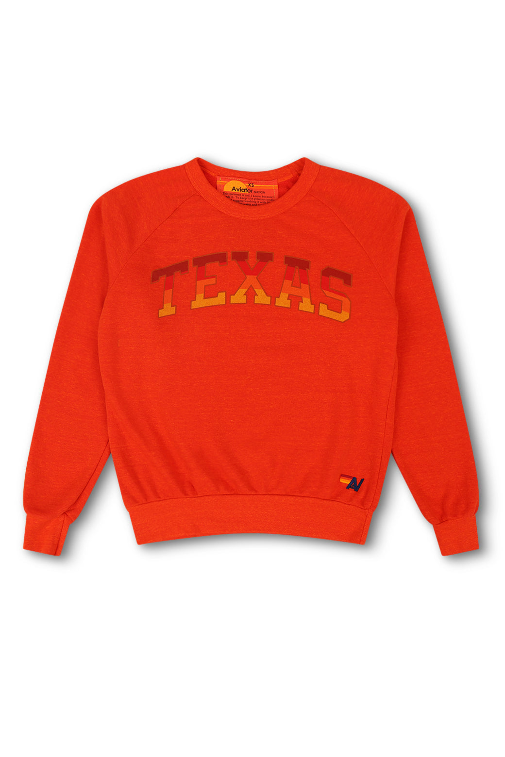 UNIVERSITY OF TEXAS CREW SWEATSHIRT - ORANGE