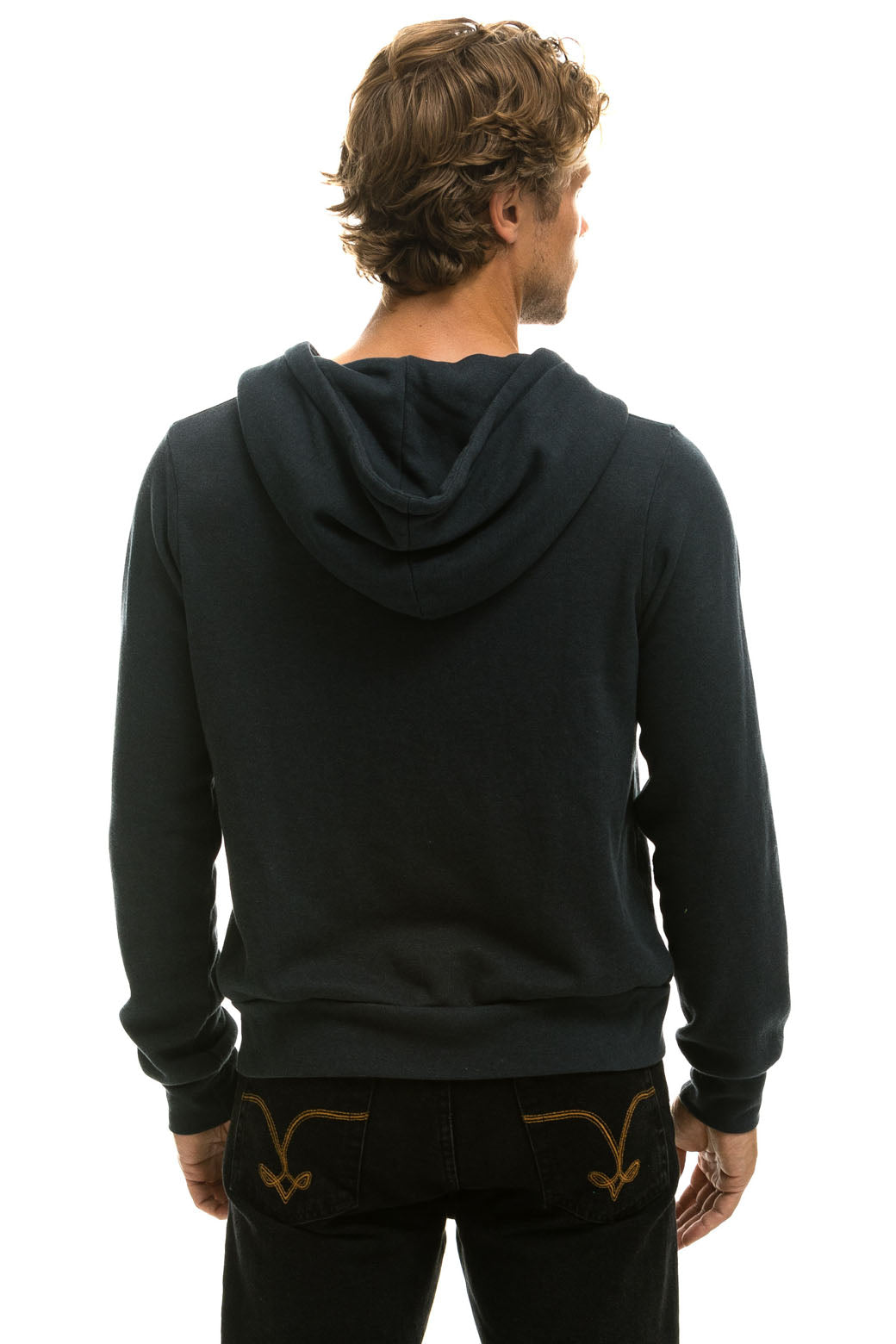 5 STRIPE HOODIE - CHARCOAL // GREY STRIPES