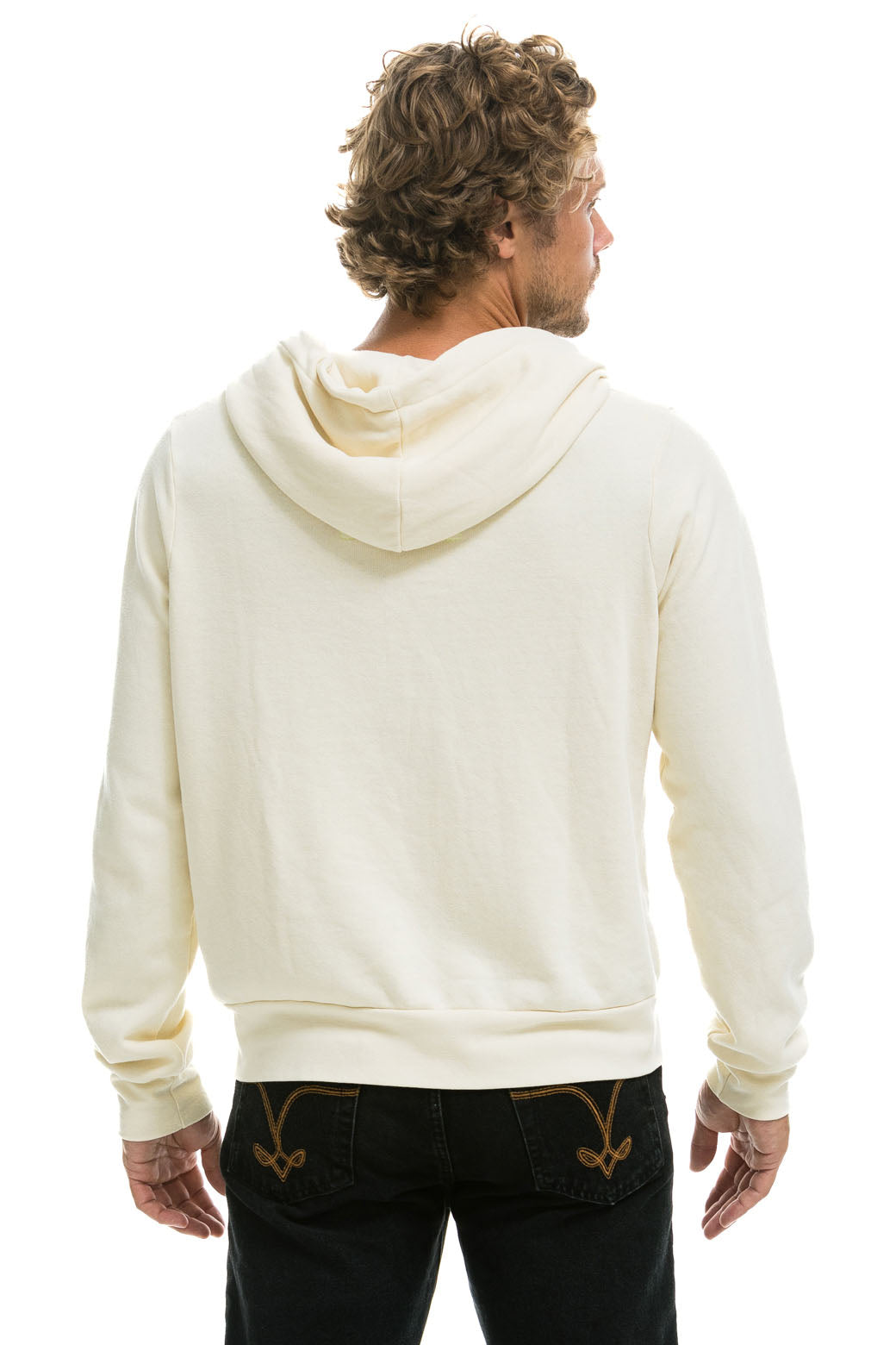 5 STRIPE HOODIE - VINTAGE WHITE // BLUE