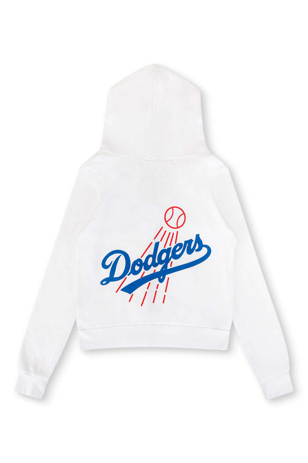 LOS ANGELES DODGERS 5 STRIPE ZIP HOODIE - WHITE // BLUE