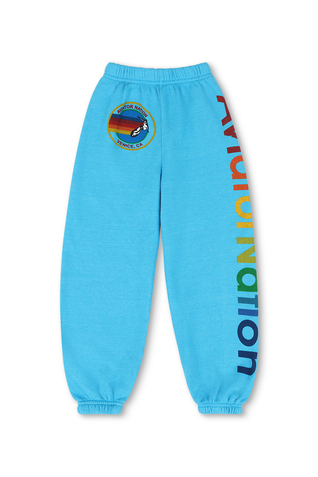 KID'S AVIATOR NATION SWEATPANTS - NEON BLUE
