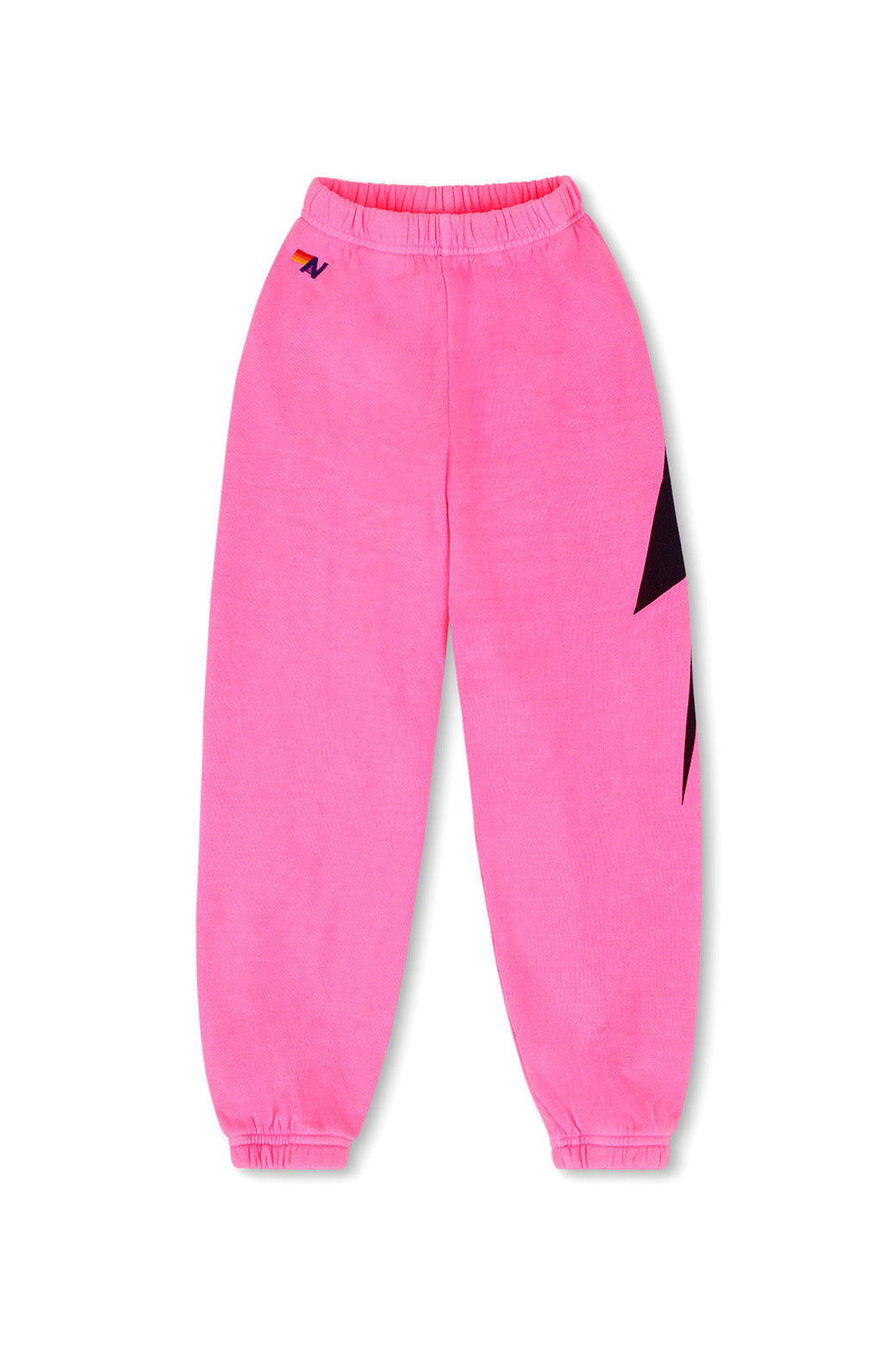 KIDS BOLT PRINT SWEATPANTS - NEON PINK