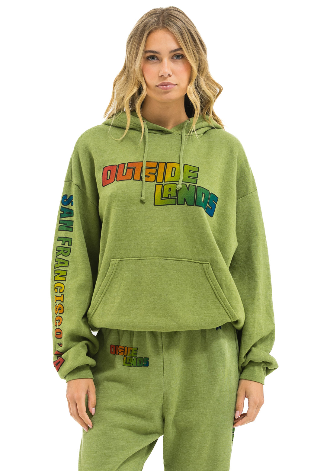 OUTSIDE LANDS 2025 RELAXED PULLOVER HOODIE - JUNGLE GREEN