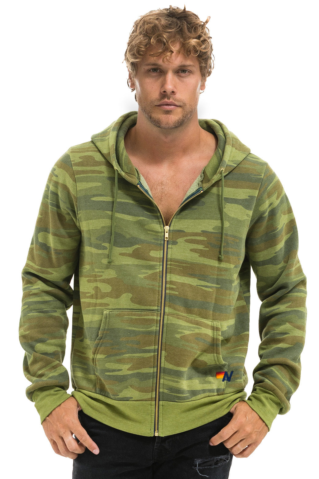 BOLT HOODIE - CAMO // NEON PINK