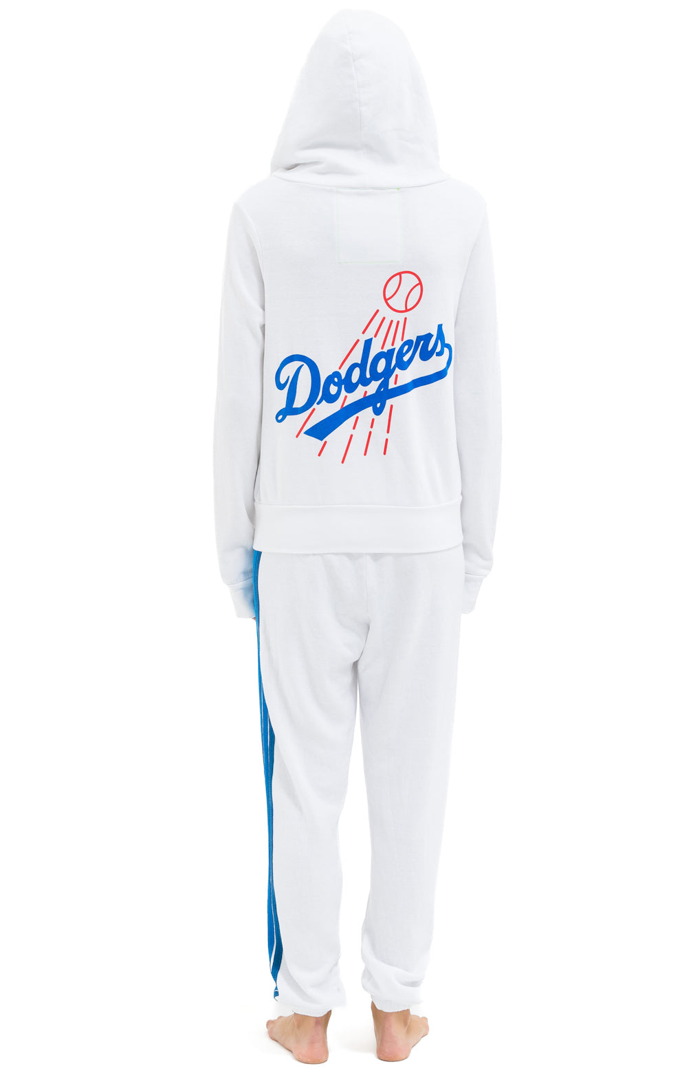 LOS ANGELES DODGERS 5 STRIPE SWEATPANTS - WHITE // BLUE
