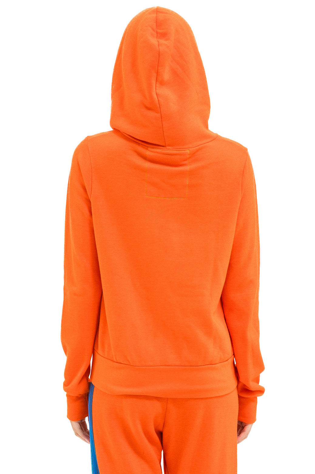 NY METS 5 STRIPE ZIP HOODIE - ORANGE // BLUE