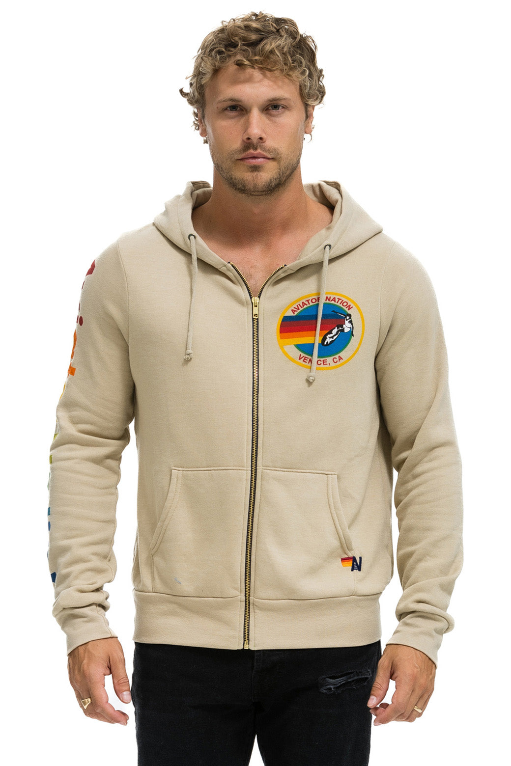 AVIATOR NATION HOODIE - SAND