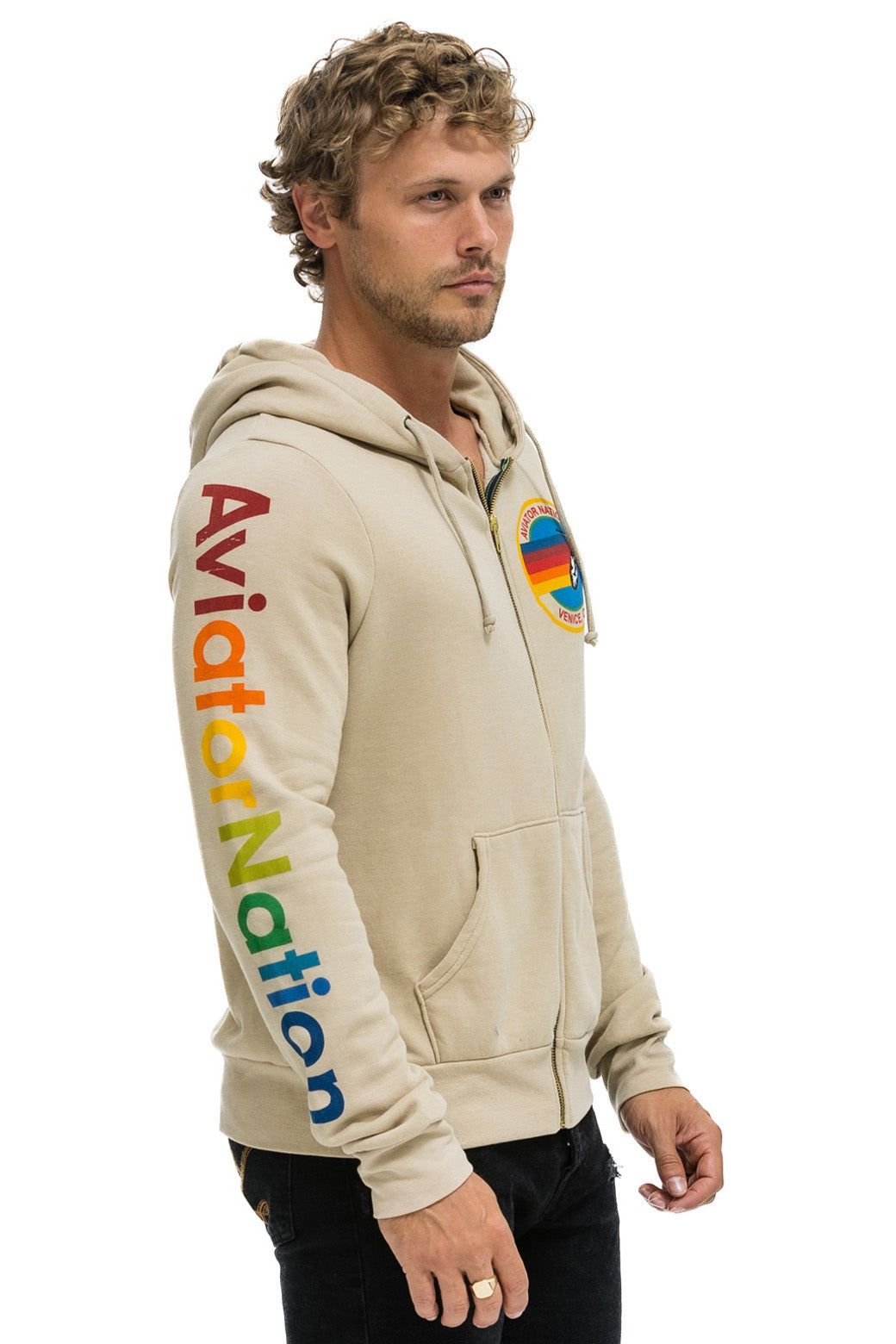 AVIATOR NATION HOODIE - SAND