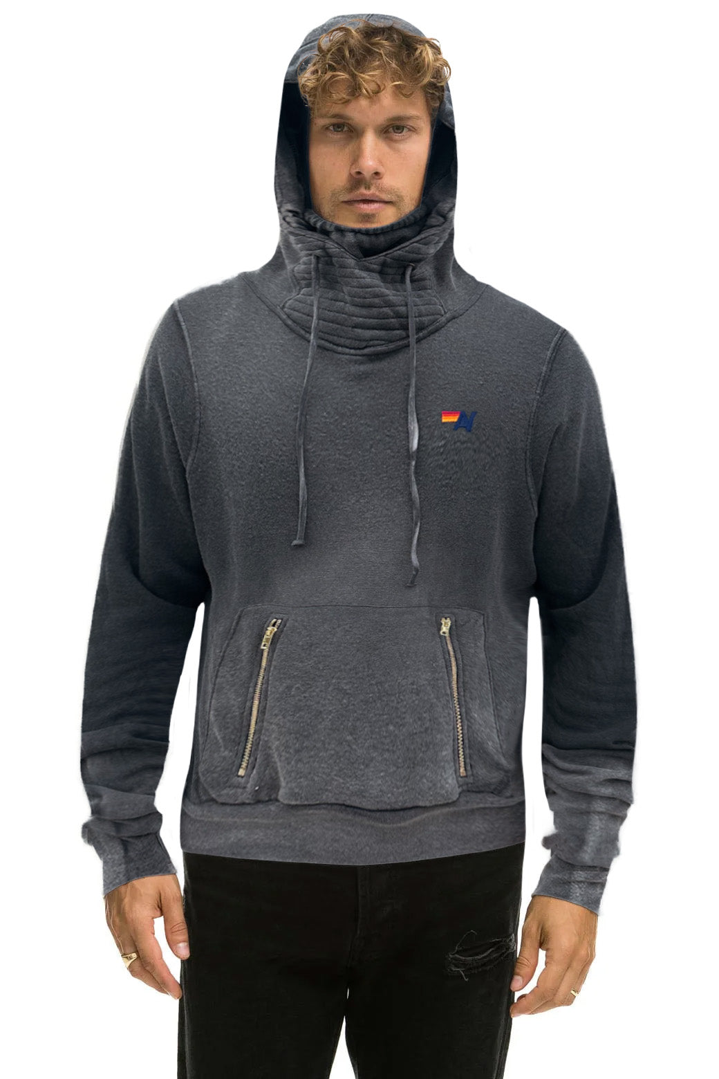 NINJA PULLOVER HOODIE - FADED SMOKE