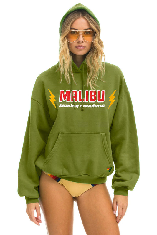 DREAMLAND MALIBU SUNDAY SESSIONS  PULLOVER HOODIE RELAXED - JUNGLE GREEN