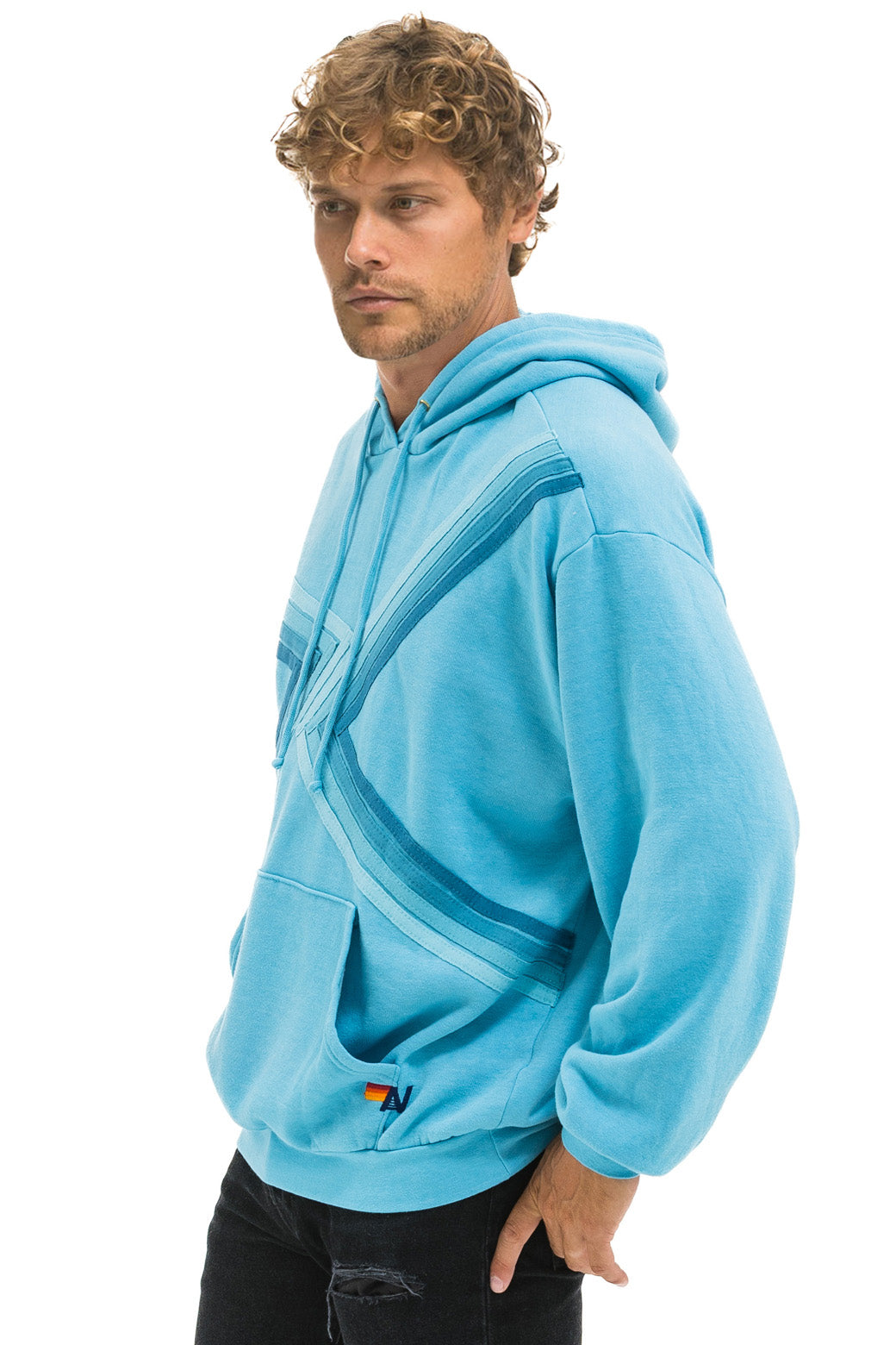 BLAZE PULLOVER HOODIE RELAXED - AQUA // AQUA
