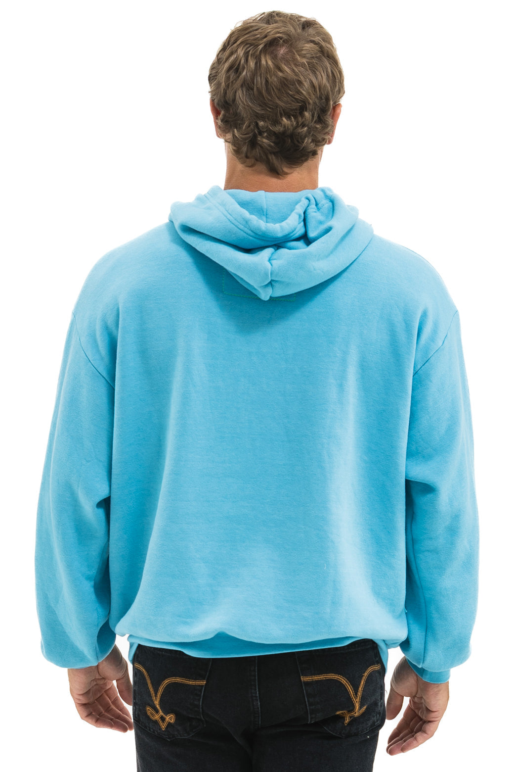 BLAZE PULLOVER HOODIE RELAXED - AQUA // AQUA