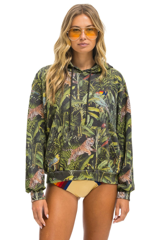 JUNGLE RELAXED PULLOVER HOODIE - VINTAGE CHARCOAL