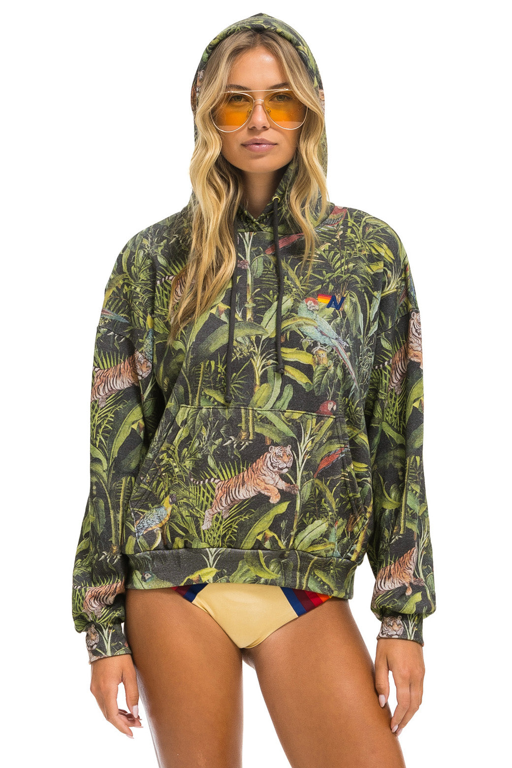 JUNGLE RELAXED PULLOVER HOODIE - VINTAGE CHARCOAL