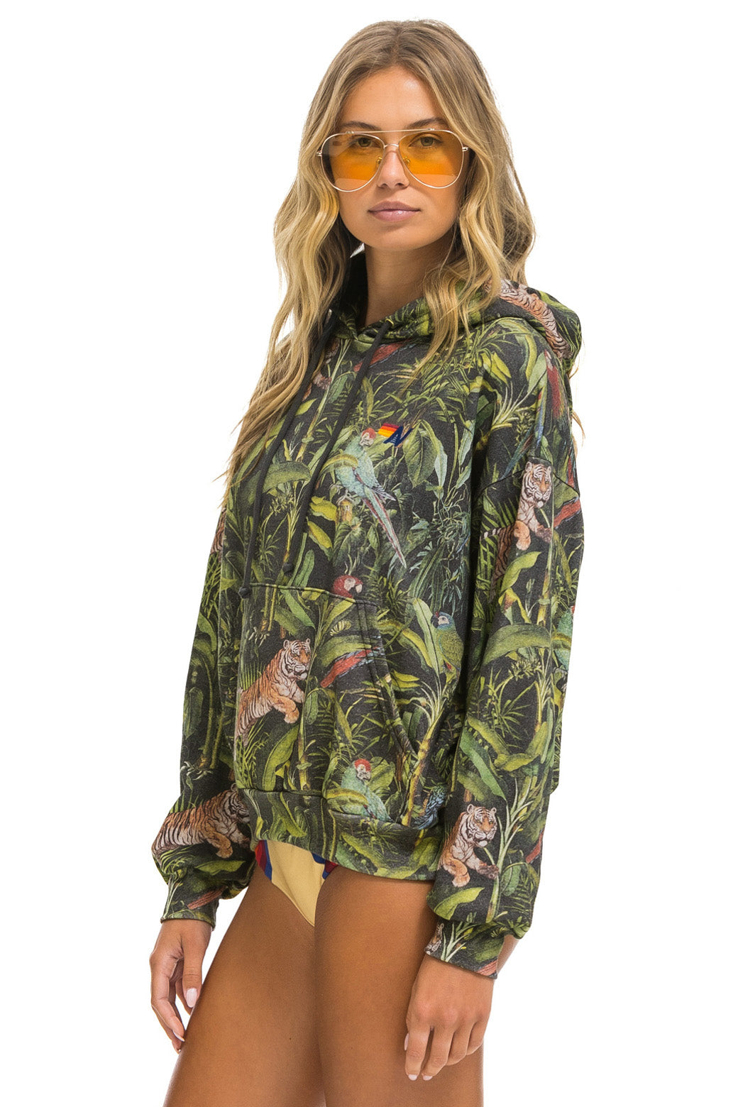 JUNGLE RELAXED PULLOVER HOODIE - VINTAGE CHARCOAL