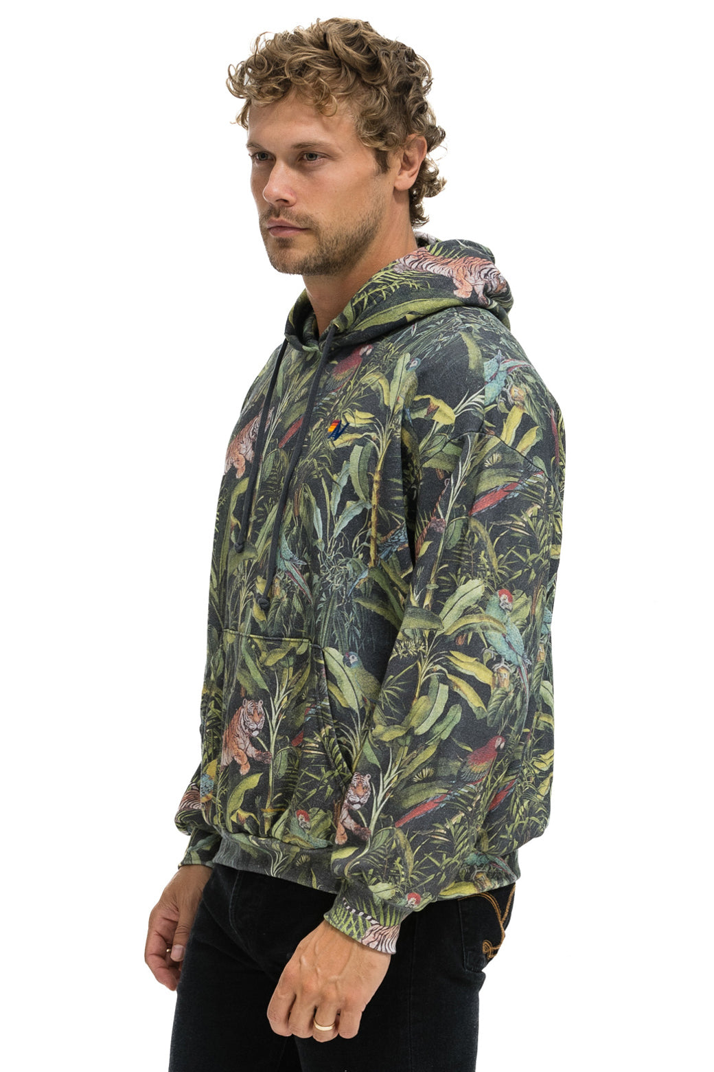 JUNGLE RELAXED PULLOVER HOODIE - VINTAGE CHARCOAL