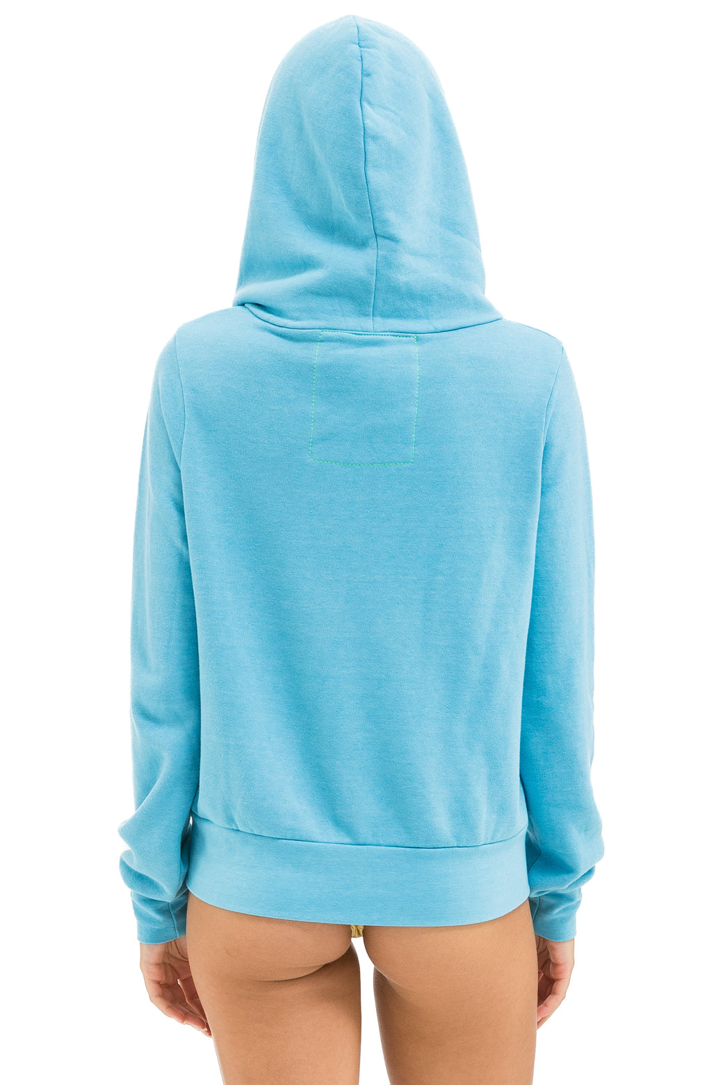 5 STRIPE HOODIE - AQUA // AQUA