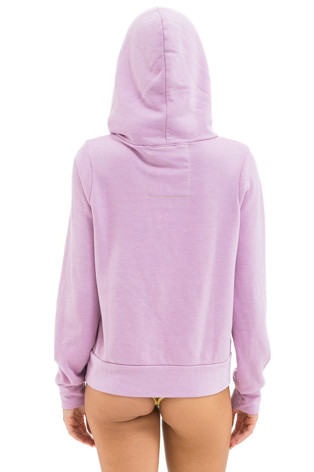 5 STRIPE HOODIE - MAUVE // WHITE NEON