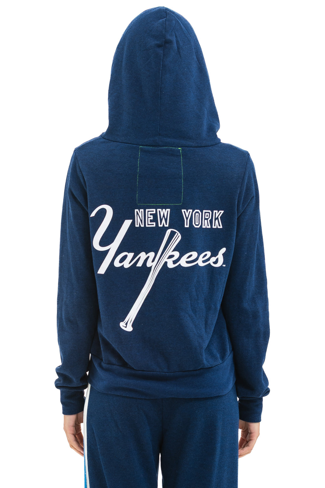 NY YANKEES 5 STRIPE ZIP HOODIE - NAVY // USA
