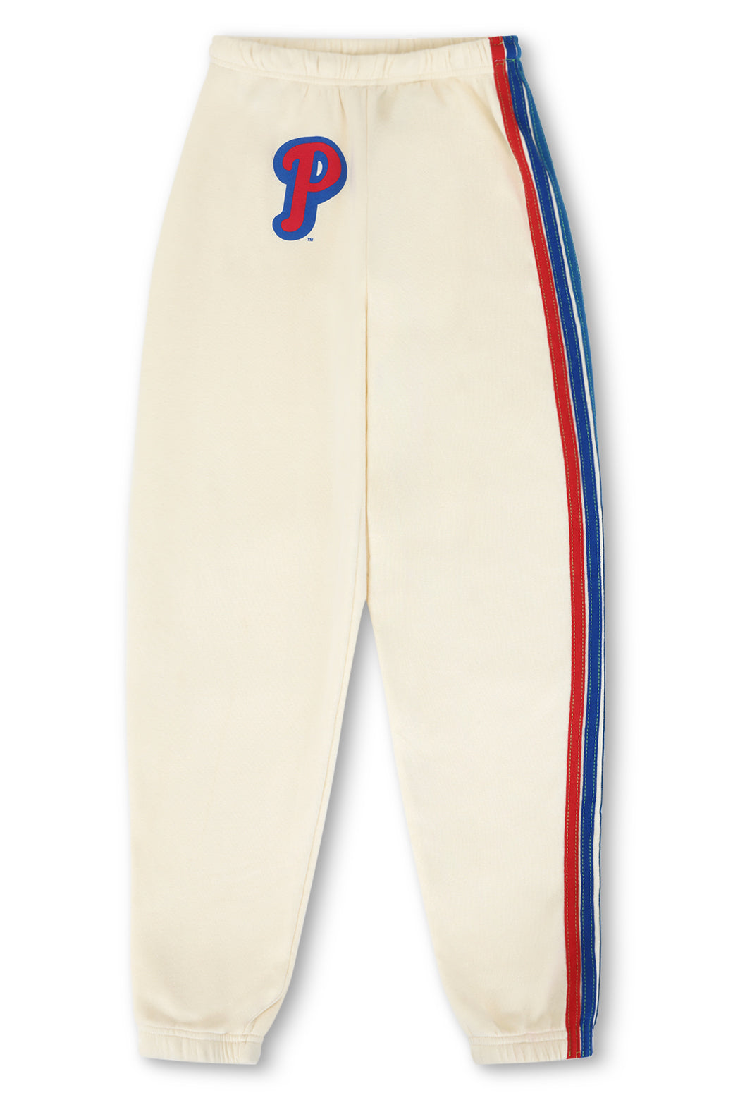 PHILLIES 5 STRIPE SWEATPANTS - VINTAGE WHITE // USA